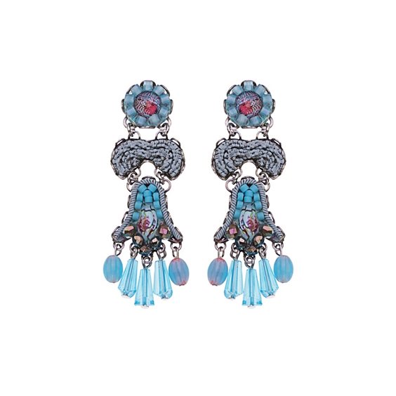 Ohrringe Ayala Bar Dame Turquoise Horizon in  Metall-Legierung Cristallo C1548 - C1548